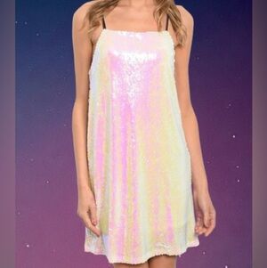 Molly Green labeled iridescent sequin dress; sz Med